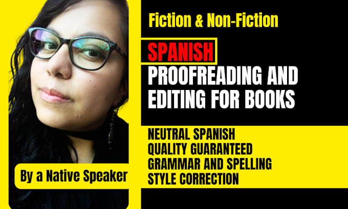 Gig Preview - Proofread and edit your book in spanish