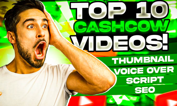 Gig Preview - Do top 10 videos, cash cow videos, youtube automation