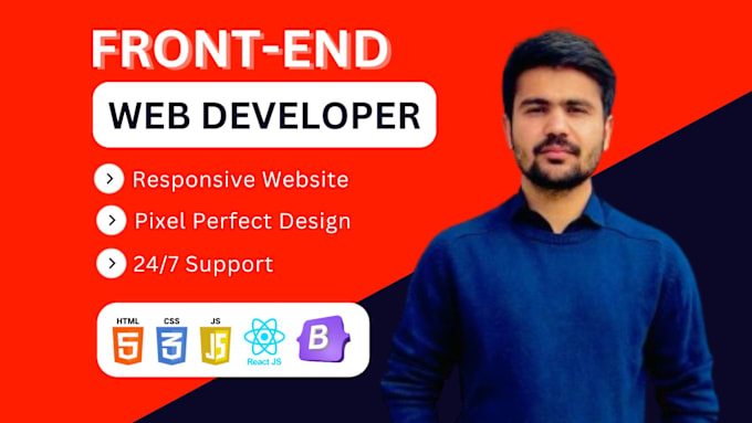 Gig Preview - Build,rebuild full stack website development,html css js,front end web developer