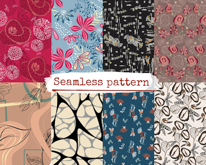 Gig Preview - Design seamless patterns for textile, fabric print