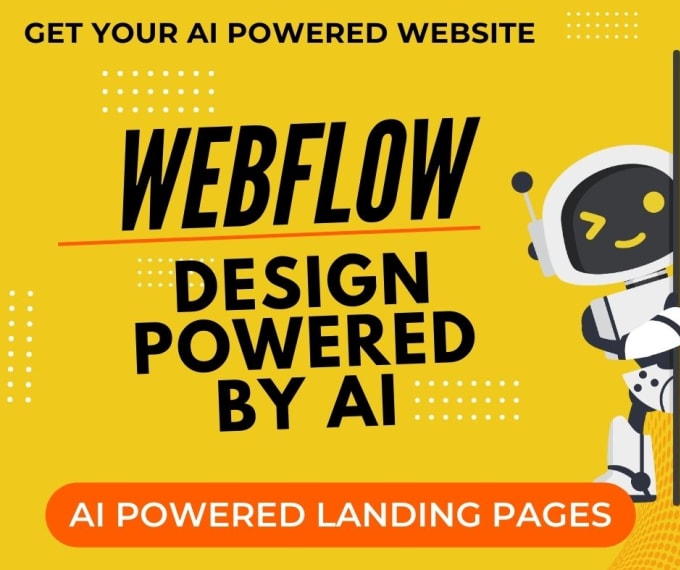 Gig Preview - Ai powered webflow website design, pro landing page