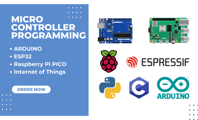 Gig Preview - Do stm32, arduino, esp32, raspberry pi 3, 4, pi pico coding and programming