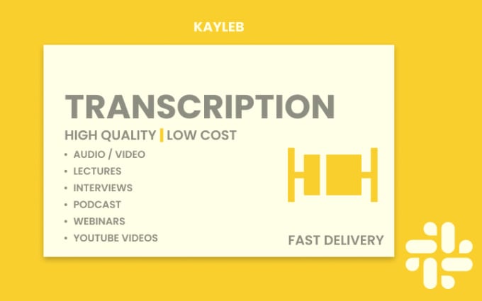 Gig Preview - Provide flawless transcription services