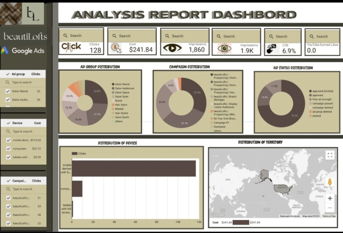 Gig Preview - Get data smart, dashboards, google data studio, charts, pivot tables