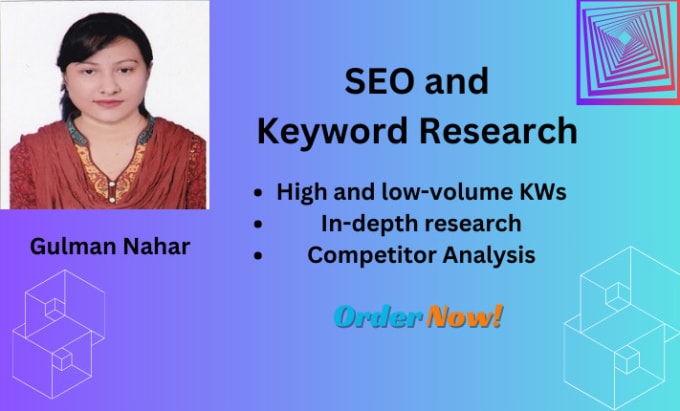 Gig Preview - Do the advanced keyword research for google ranking