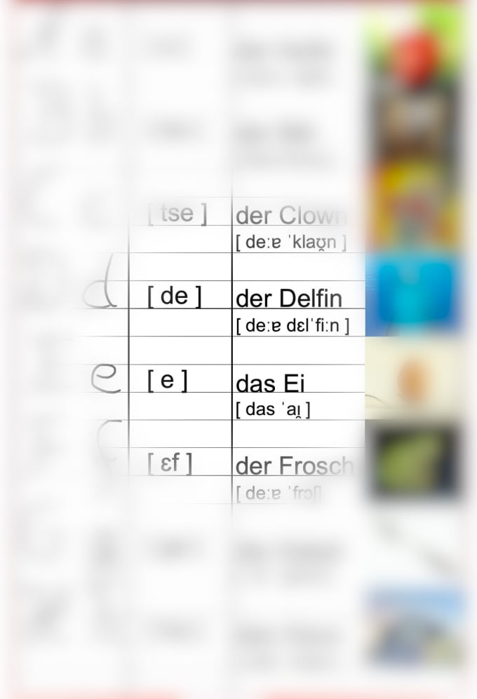 Gig Preview - Provide you pdf of the german alphabet including voice over