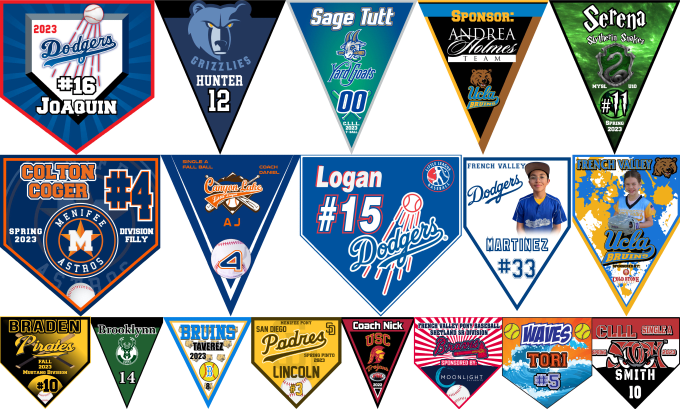 Gig Preview - Design home plate or triangle pennants