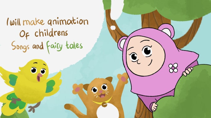 Gig Preview - Make animations of childrens songs and fairy tales