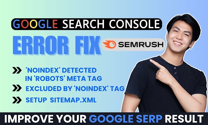 Gig Preview - Index your website and fix noindexing  issue on google search console