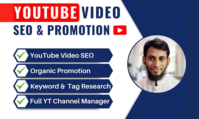 Gig Preview - Be your best youtube video SEO expert and full manager