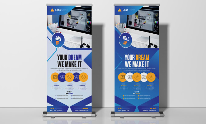 Gig Preview - Do roll up banner design, pull up or billboards