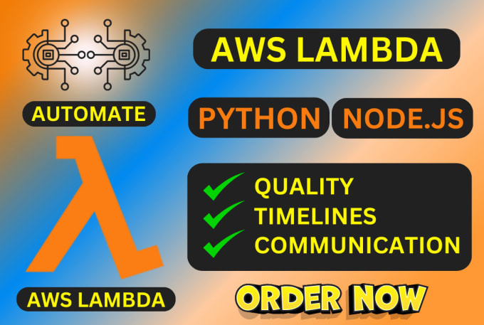 Gig Preview - Create AWS lambda function in python or nodejs