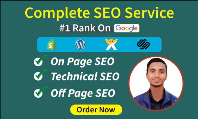 Gig Preview - Complete SEO on wordpress, shopify, wix, and squarespace for google ranking