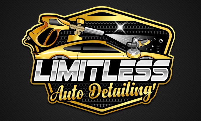 Gig Preview - Design auto detailing car wash repair and automotive logo