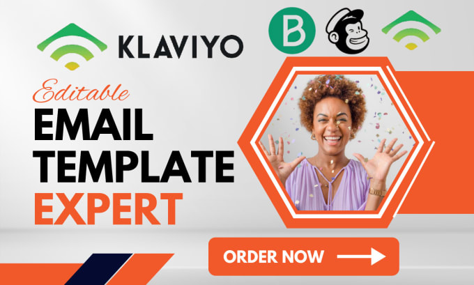 Gig Preview - Design klaviyo email template getresponse brevo template mailchimp newsletter