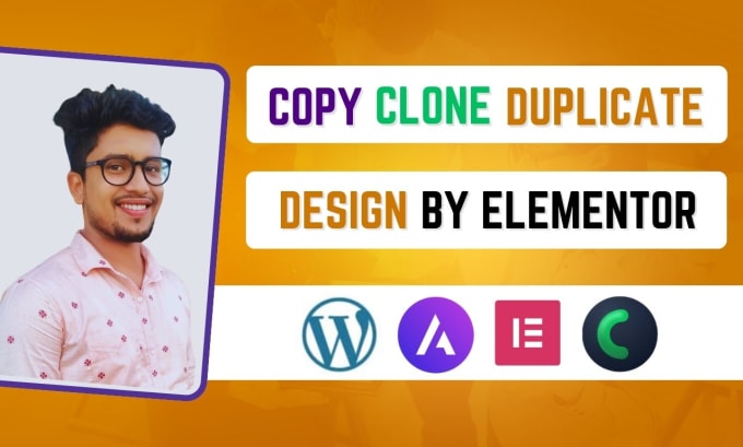 Gig Preview - Design copy clone responsive duplicate any wordpress website by elementor pro