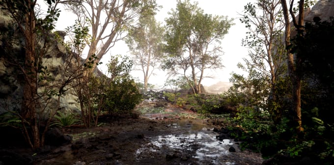 Gig Preview - Create a forest path for the game in unreal