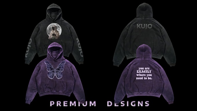 Gig Preview - Create professional hoodie designs