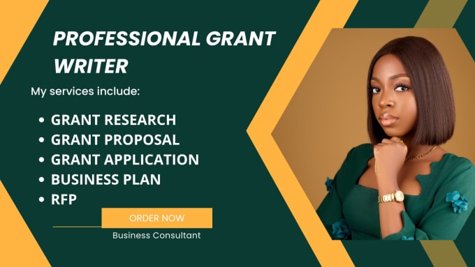 Gig Preview - Write on grant writing, business plan and grant proposal