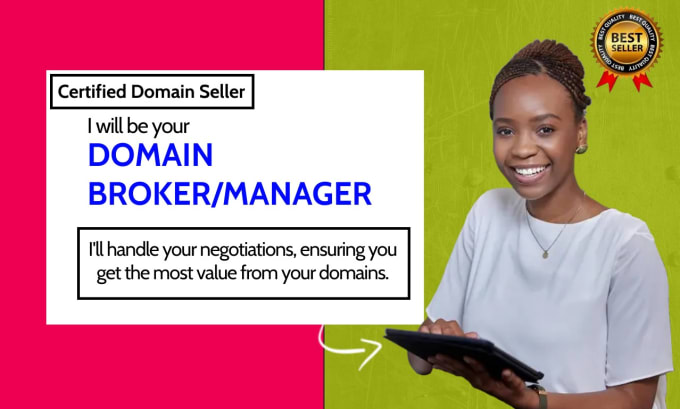 Gig Preview - Be your domain broker or domain manager, domain agent