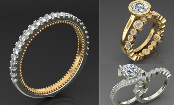 Gig Preview - Transform your ideas into 3d models with custom 3d jewelry cad designs