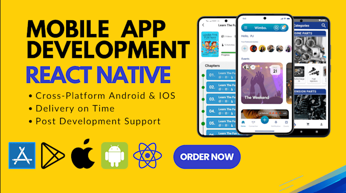 Gig Preview - Develop mobile apps using react native