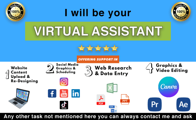 Gig Preview - Be your personal virtual assistant