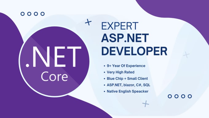 Gig Preview - Develop an asp dot net core or blazor webapp