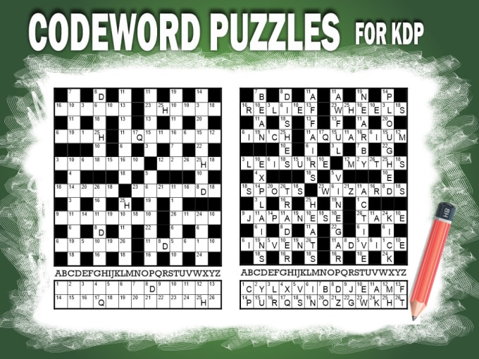 Gig Preview - Craft engaging codeword puzzles for your KDP book