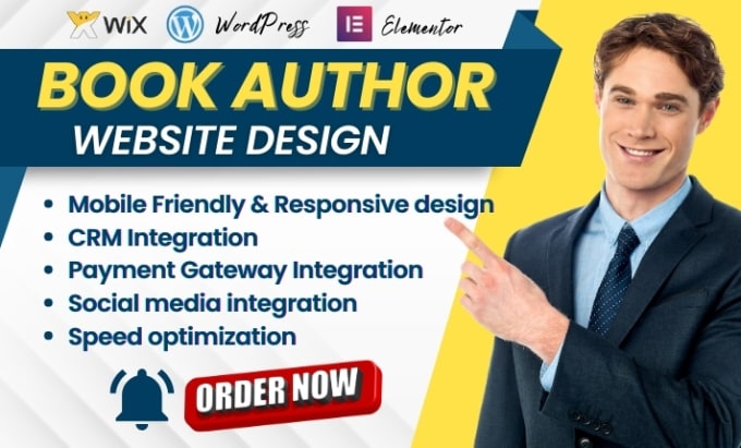 Gig Preview - Build awesome book author website, ebook website to sell your books online