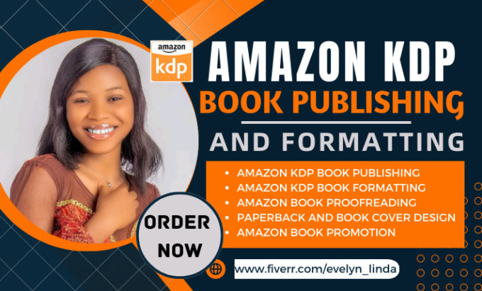 Gig Preview - Do book publishing on amazon kdp, kdp book promotion, amazon kindle publishing