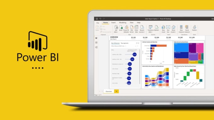 Gig Preview - Transform data into power bi dashboard