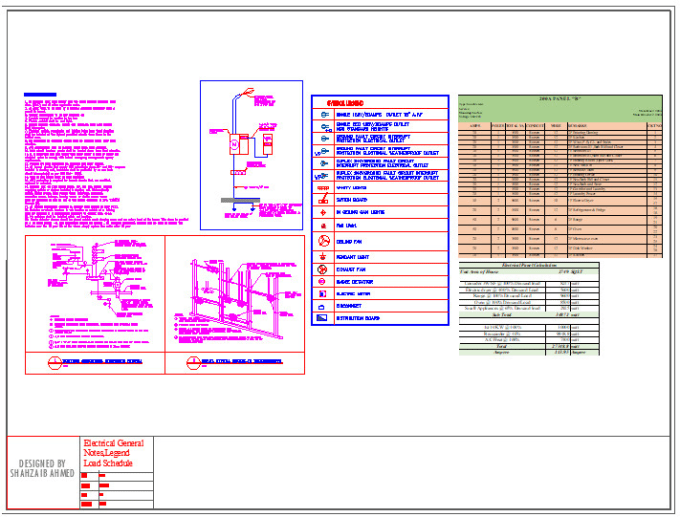 Gig Preview - Design electrical plans, load schedules and sld