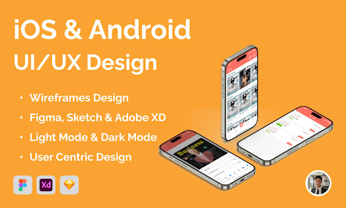 Gig Preview - Do mobile application UI UX design for android and ios