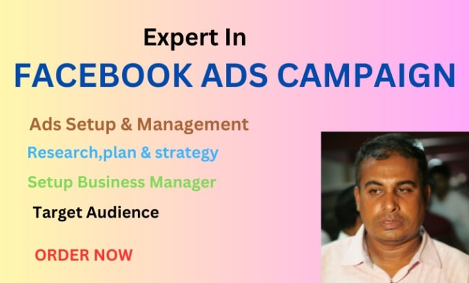 Gig Preview - Create, optimize and manage facebook ads campaign