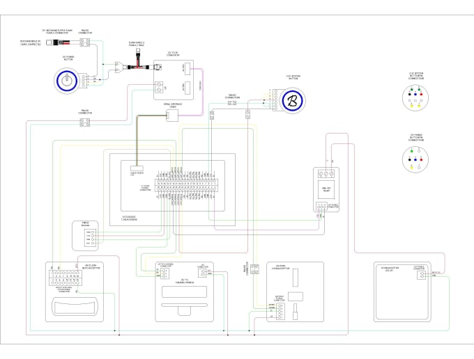 Gig Preview - Design harness wiring diagram manufacturing 2d drawing