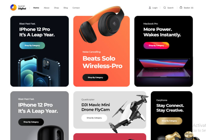 Gig Preview - Design you an ecommerce store on 10web