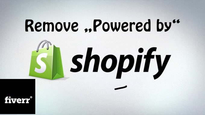 Gig Preview - Remove powered by shopify link from your store footer