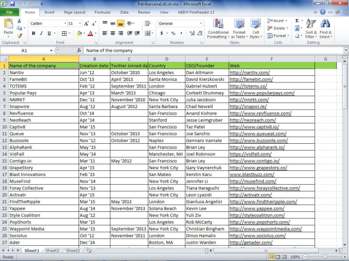 Gig Preview - Do dataentry copypaste data collection pdf to excel and data merge