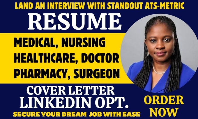 Gig Preview - Write medical, midwives, healthcare, travel nurse, registered nurse, lpn resume