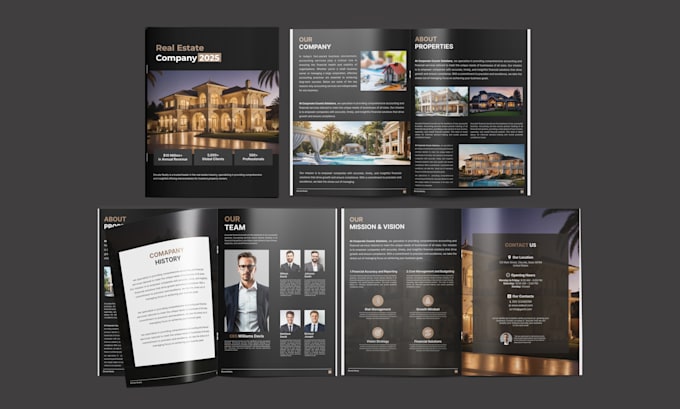 Gig Preview - Design commercial real estate offering memorandum, pitch deck, brochure, packet