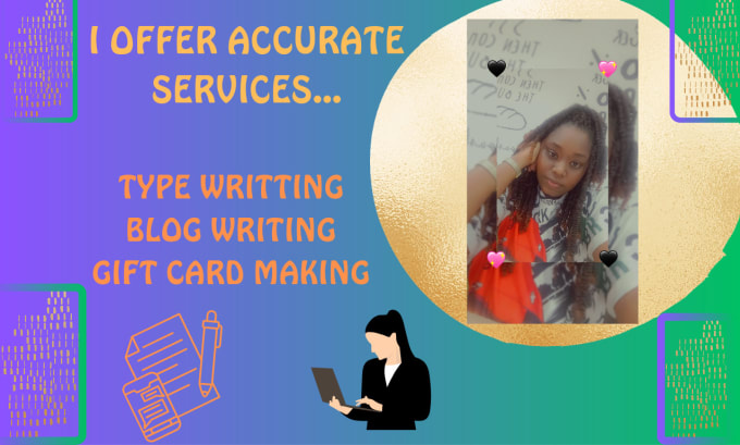 Gig Preview - Provide precise writing, card making and  blog post