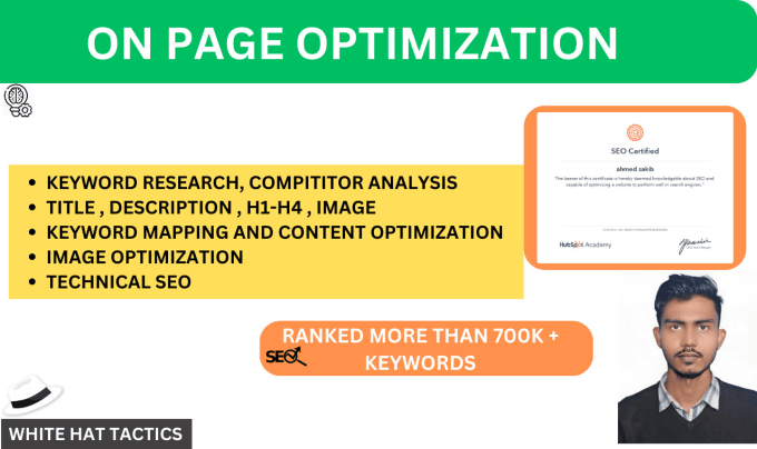 Gig Preview - Complete on page SEO optimization