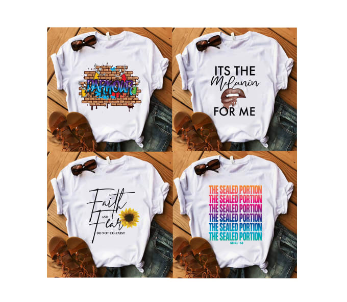 Gig Preview - Create elegant and colorful typography t shirt design