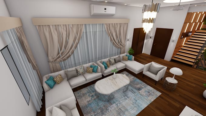 Gig Preview - Redesign high level 3d house interior rendering for your ideal space