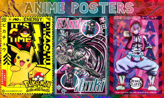 Gig Preview - Design an amazing anime poster, flyer or banner