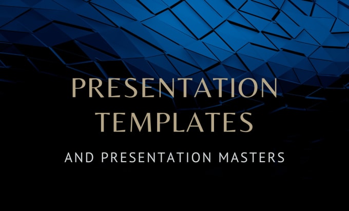 Gig Preview - Create your presentation template, slide master, power point template