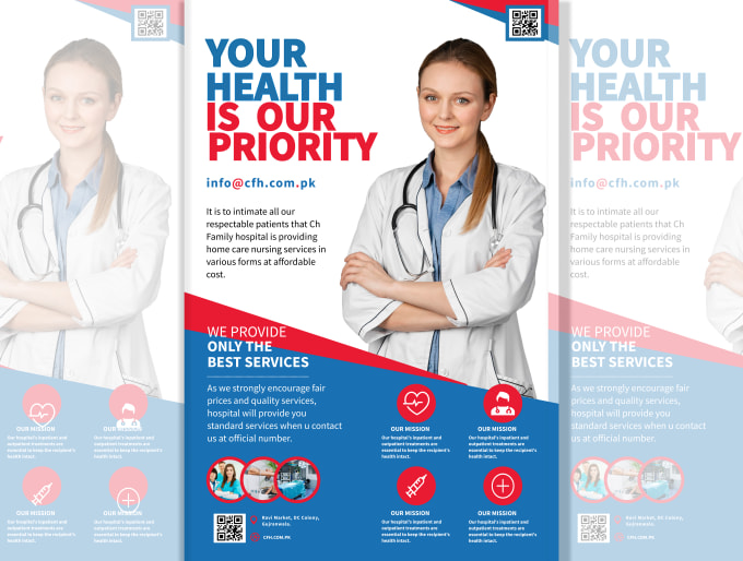 Gig Preview - Professional flyer design for hospitals and healthcare