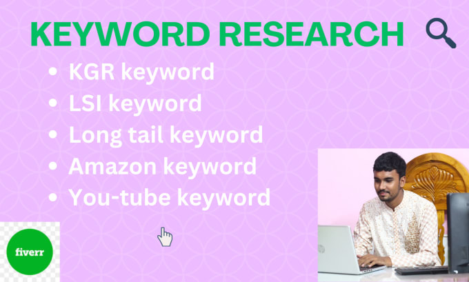 Gig Preview - Do keyword research and provide kgr for your website