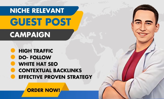 Gig Preview - Do contextual guest post seo dofollow backlinks